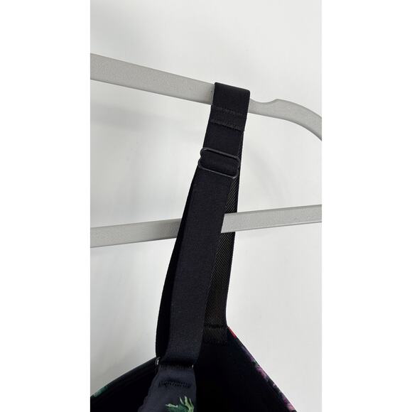 Soma Stunning Push Up Plunge Bra Rhapsody Black Floral Womens Size 38G New - Picture 7 of 8